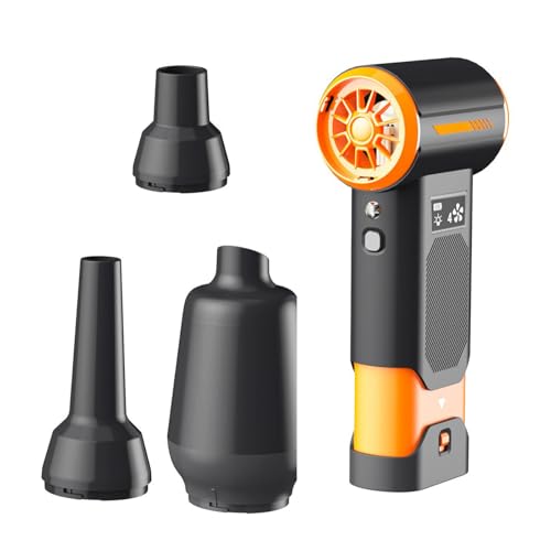 Soplador de aire portátil inalámbrico 8000mAh para camping y uso doméstico con 2 boquillas