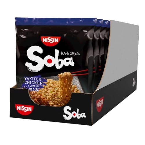 NISSIN Soba Wok Style Yakitori Chicken Instant Noodles 110 g (9-Pack)