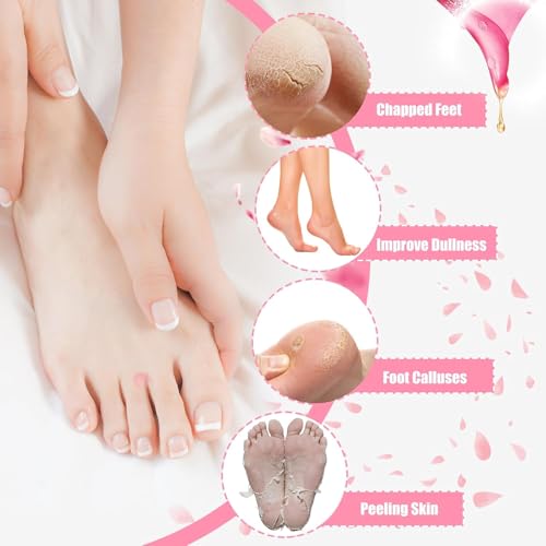 Image of Silicone Socks for Cracks for Women & Men - Moisturizing Spa Gel Socks for Dry Cracked Feet - Silicon Socks Heel Repair Foot Hydration Socks with Vitamin E, Jojoba & Olive Oil - Multicolor (1 Pair)