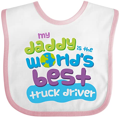inktastic Truck Driver Daddy Baby Bib