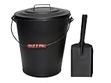 [page_title]-Grillpaul Mustang Ascheeimer 11 Liter mit Deckel,Tragebügel und Ascheschaufel