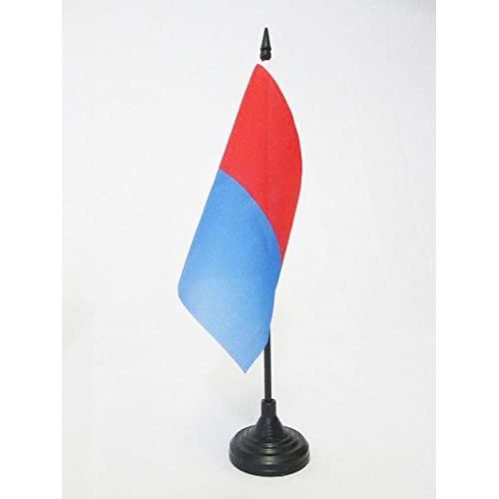 AZ FLAG Canton of Ticino Table Flag 5'' x 5'', Ticino, TI Office Decoration 100% Polyester 15 x 15 cm