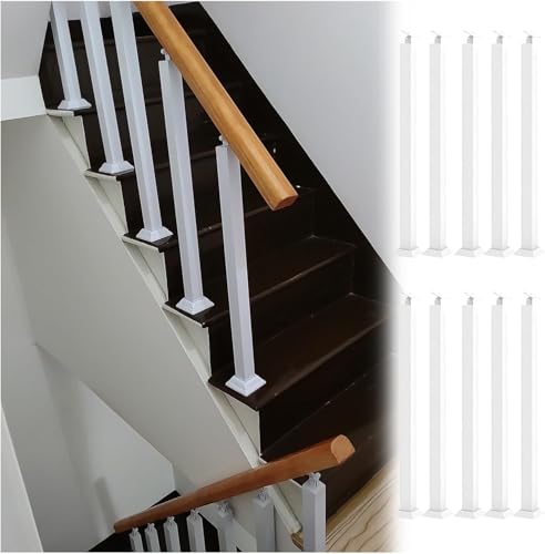 Pali quadrati di sicurezza in metallo per veranda, garage, ringhiera – perfetti per la protezione all'aperto ed eleganti soluzioni di recinzione