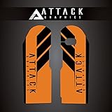 Attack Graphics Renegade Lower Fork Guard Decal Orange for KTM 300 XC-W 2006-2007