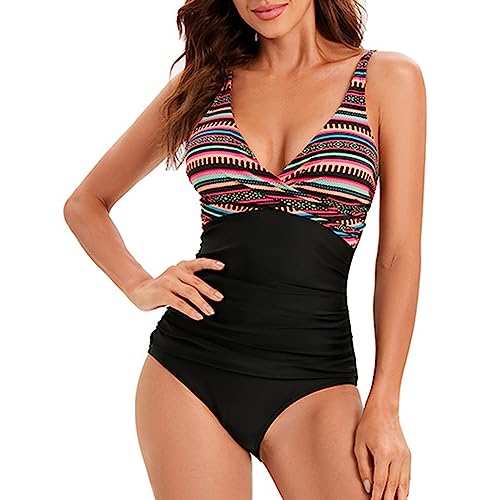 Evolyline Badeanzug Damen Bauchweg Sexy Triangel V Neck High Waist,...