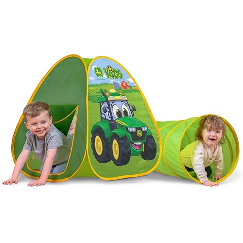 John Deere 2 in 1 Pop Up Tent & Tunnel