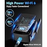2025 WiFi Extender Signal Booster, New Gen Wi-Fi 6 Repeater, Covers Up to 12,000 sq.ft Range, Dual-Band Internet Booster with Gigabit Ethernet Port, Easy Setup, EasyMesh Compatible (CF-XR182S) - Image 4