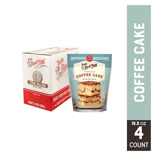 Image of Bob's Red Mill Cinnamon Swirl Coffee Cake Baking Mix, 18.5oz (4 Pack)