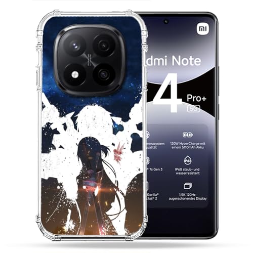 Coque Xiaomi Redmi Note 14 Pro Plus 5G protège des chutes motif Manga SAO Asuna