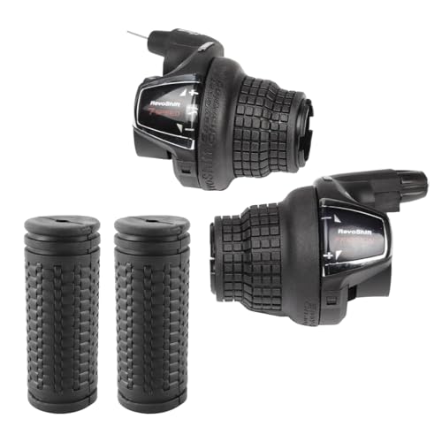 Gutol 1 paire de manettes de dérailleur SL-RS35 3/7 vitesses à poignée tournante, pour VTT, route, ville et vélos pliants