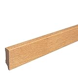 Sockelleiste Massiv Holz Eiche natur geölt Weimarer Profil Modern 60mm