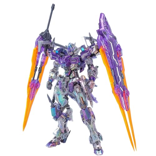 1/100 スケールVALKYRIE ヴァルキリー塗装済メカ 機甲 可動 組み立て プラモデル聖徒プラスチック製機甲ロボットフィギュア アクションモデルフィギュアプレゼント高さ21cm造 EDDAS組立キット 合金関節 WF限定 (彩色透明) [並行輸入品]のサムネイル