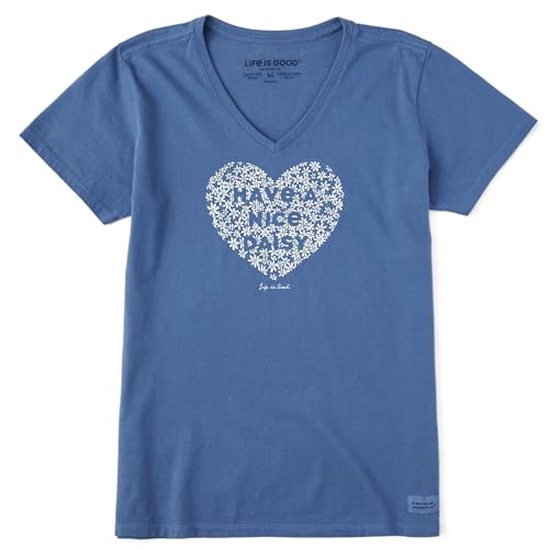 T-shirt Crusher Have a Nice Daisy pour femme Life is Good en coton