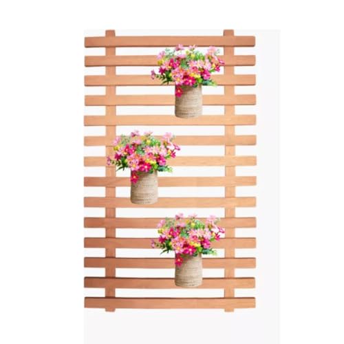 Painel vertical de madeira maciça para flores - floreira ripada 70cm X 70cm