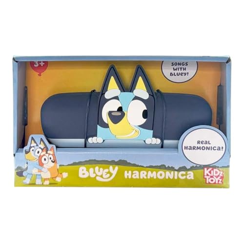 Bluey Acoustic Harmonica - 4-Note Musical Toy Instrument for Kids, Ages 3+