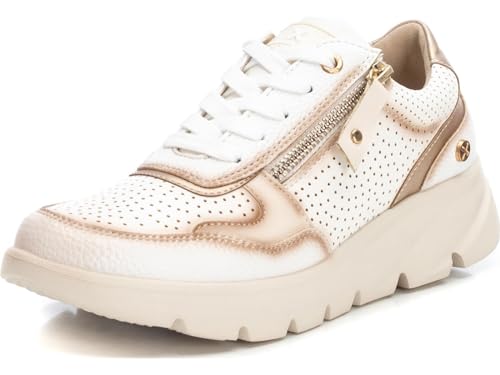 Xti Para Mujer. 14257502-BLANCO Zapatillas 142575 Blanco (40), Plano, Cordones, Casual