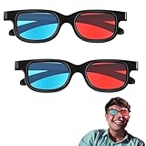 3D Brillen,2 Stücke 3D Brille,3D Brille Kino,3D BrilleFür Fernseher,3D BrilleRot Blau,3D-Anaglyphenbrille,Rot Blau Brille,Für Filme,Pc-Spiele,Lichtshows,Heimkinos,Urlaubspartys
