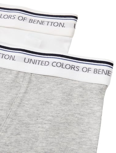 United Colors Of Benetton Set 2 Boxer 3OP80X230 Corti, Grigio, 120 Bambino - 3