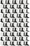 Yacht & Smith 120 Pairs Of Mens Wholesale Bulk Sports Crew, Athletic Case Pairs Socks (120 Pairs Assorted, Mens 10-13 (Shoe Size 7-12))
