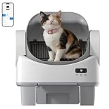 Jummico Arenero Gatos Autolimpiable Grande con Diseño Abierto – Arenero Inteligente con Control vía App, con Alfombrilla y Escalón