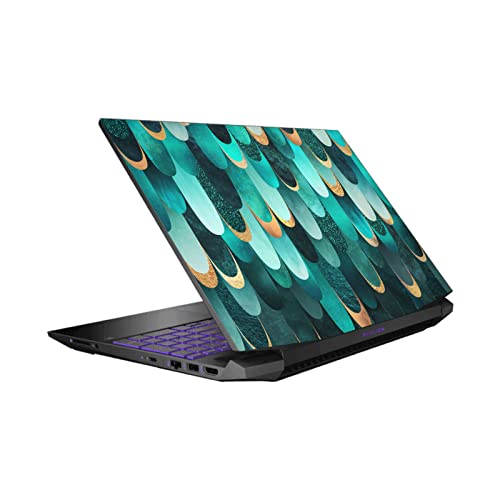 Skin HP Pavilion 15-dk0047TX turquoise pour sublimer votre bureau de nomade