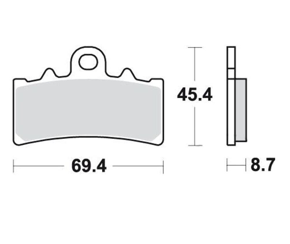 TRW Bremsbeläge vorn hinten MCB672 MCB834 passend für KTM Duke 125 200 390 RC125 RC200 RC390