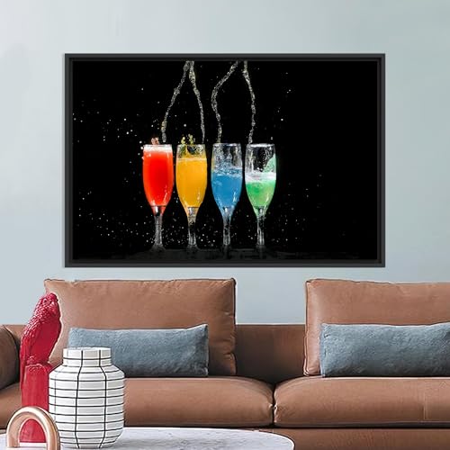 Tableau moderne cocktails impression de qualité supérieure sur toile