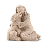 J JULONE Love My Dog Figurines Statues, Angel Friendship Remembrance Gifts, Sculpted Hand-Painted Figures for Dog Lovers (Granitic)