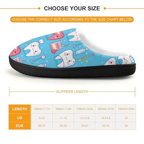 Dentist Teeth Dentistry Denta Cute Cotton Slippers Anti-slip House Shoe Slipper Indoor Outdoor2