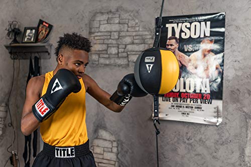 Title Classic Leather Lace Training Gloves 2.0, Black, 16 Oz #TOP5