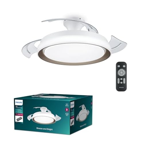 Philips Led Bliss 28W Ceiling Light with 35W Fan, 2700K-4000K-5500K, Remote Control, Gold, for Ceiling Lighting, Living Room and Bedroom