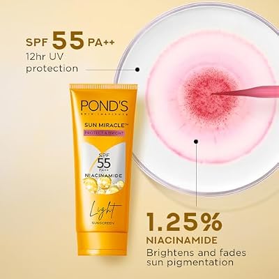 POND'S sun miracle SPF 55 PA++ light Sunscreen 50g