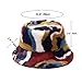 Umeepar Winter Faux Fur Fuzzy Bucket Hat Fluffy Warm Hat for Women Men (Colorful Navy)