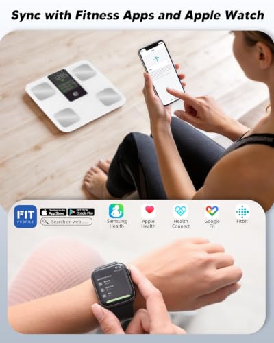 Image of GE Smart Scale for Body Fat with BMI Muscle Mass, 5.3-inch Handle Display
