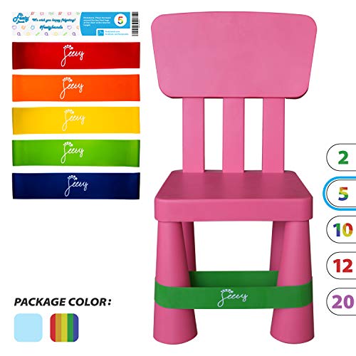 Buy FEETY Bands Chair Bands for ADHD Kids (Color, 5 Pack) Flexible