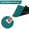 Watch Repair Mat, Heat Resistant Watchmaker Soldering Station Mat Non Slip Watch Repair Work Pad Silicone Work Pad Repair Mat Station Mat for Watchmakers Watch Repairing Workers (34 x 24cm)