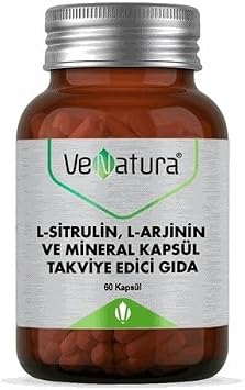 Venatura L-Sitrulin,L-Arjinin Ve Mineral 60 Kaps l