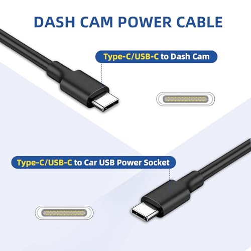 Câble USB-C vers USB-C câble de charge type C 3m pour dashcam auto