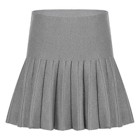 TiaoBug Niñas Falda Escolar Corta de Cuadros Escocesos Cover