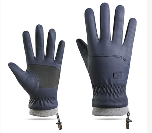 Vikodah Luvas quentes de inverno femininas e masculinas, luvas repelentes à água, forro de lã de ove