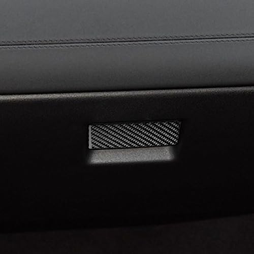 JmorCO Upgrade Carbon Fiber Compatible with Land Rover Discovery Sport 2015-2019 Passenger Driver Glove Box Handle Sticker 1Pcs