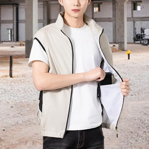 Rechargeable Cooling Vest for Men with 2 Fans | 3-Speed Adjustable Air Conditioned Jacket | Lightweight Ice Jacket for Outdoo3