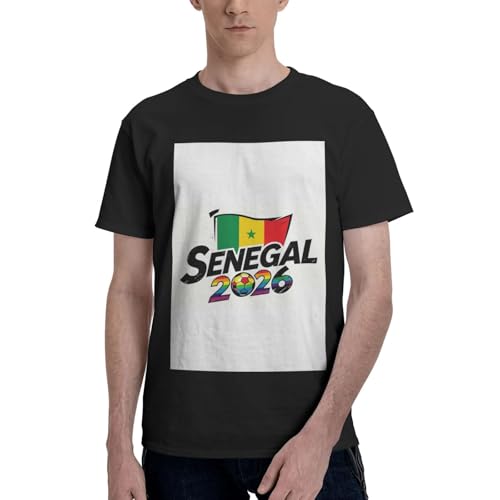Maillot de football graphique Sénégal 2026 tenue noire manches courtes XL