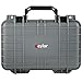 Eylar Protective Gear and Camera Hard Case Waterproof Dry Box with Foam 11.6 Inch 8.3 Inch 3.8 Inch (Gray)