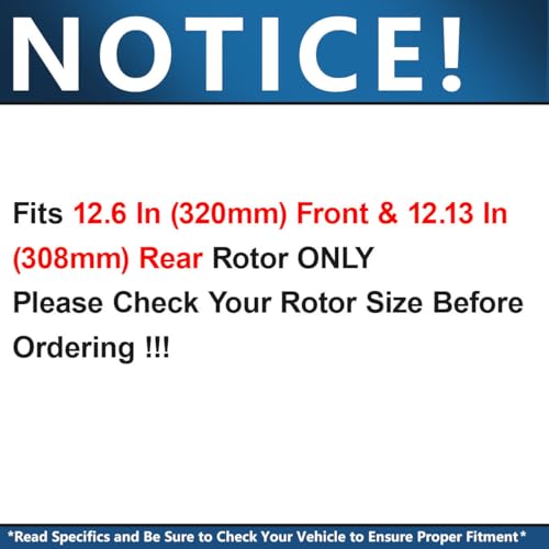 Image of Detroit Axle - Brake Kit for Nissan 350Z 370Z Infiniti G35 G37 Q40 QX50 M35 M45 EX35 EX37 Replacement 12.6 inch inch Front & 12.13 inch inch Rear Drilled & Slotted Disc Brake Rotors Ceramic Brakes Pads