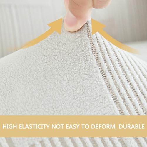 Housse de canapé velours extensible 1 à 4 places - 5
