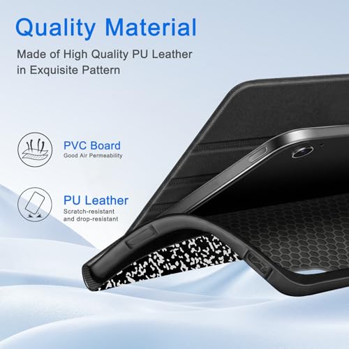 Image of CoBak Case for Samsung Galaxy Tab A11+ Plus 11 inch 2025, Multi-Viewing Angles, All New PU Leather Folio Stand Cover with Auto Sleep Wake Feature for Samsung Galaxy Tab A11+ Tablet 11-inch, Black Notebook