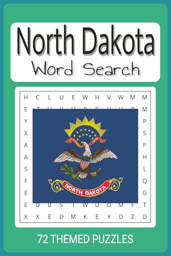 North Dakota Word Search Puzzle Book: Easy To Read Word Find