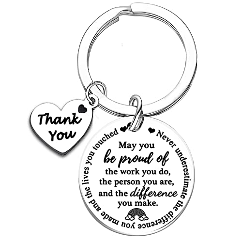 Porte-clés cadeau de remerciement pour femme, collègue, amies, collègue, cadeau de départ pour la retraite, remerciement, anniversaire, Noël, pour femme et homme Cover