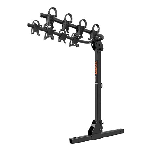 CURT 18035 Towable Trailer Hitch Bike Rack Mount, Fits 2-Inch Receiver, 2,000 lbs, 4 Bicycles